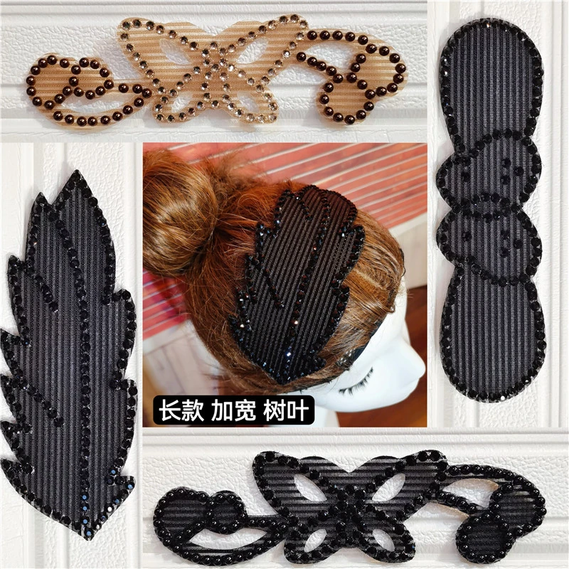 碎发神器刘海贴后脑勺碎发贴新款黑色加宽魔术贴头饰发饰蓬松长款