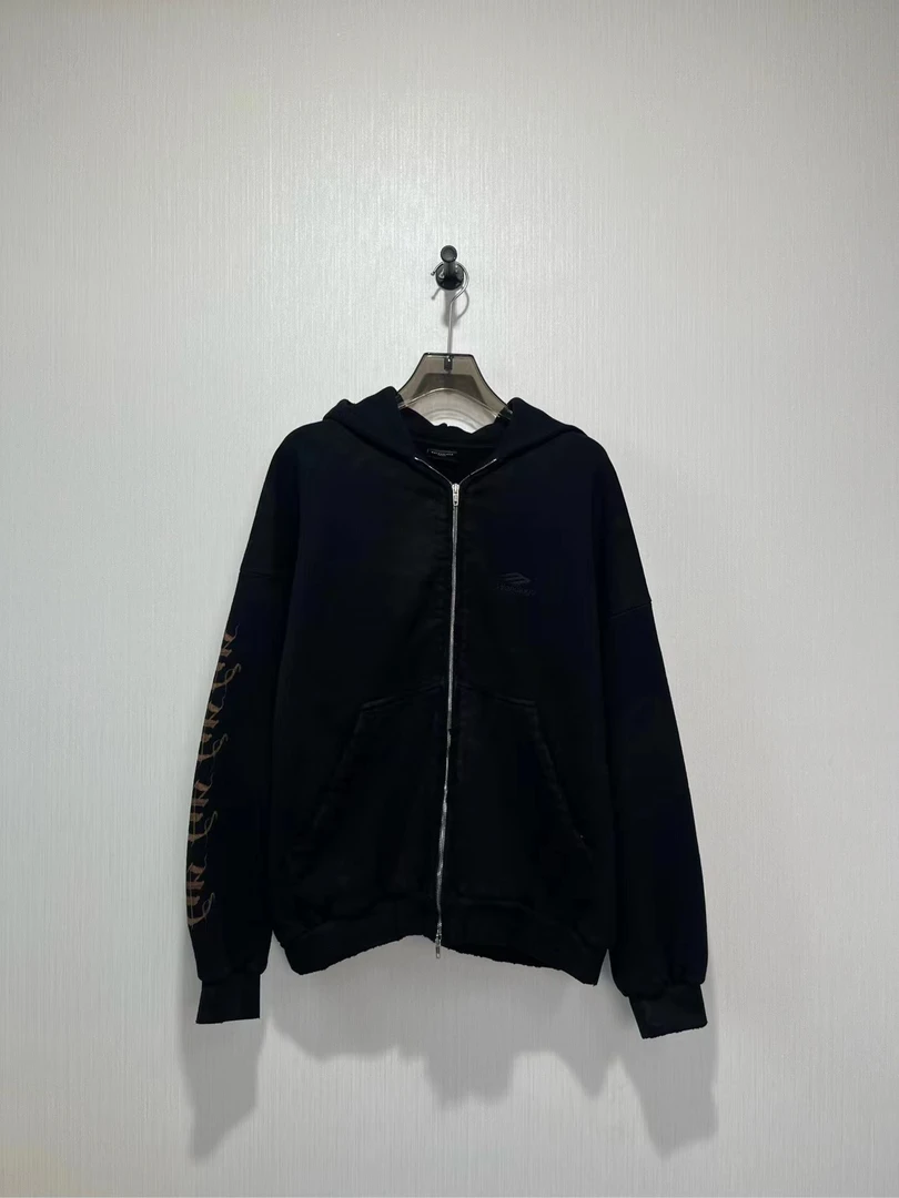 Balenciaga 23FW 梵文卫衣外套 宽松加厚款/1码/99新/公价2.3w