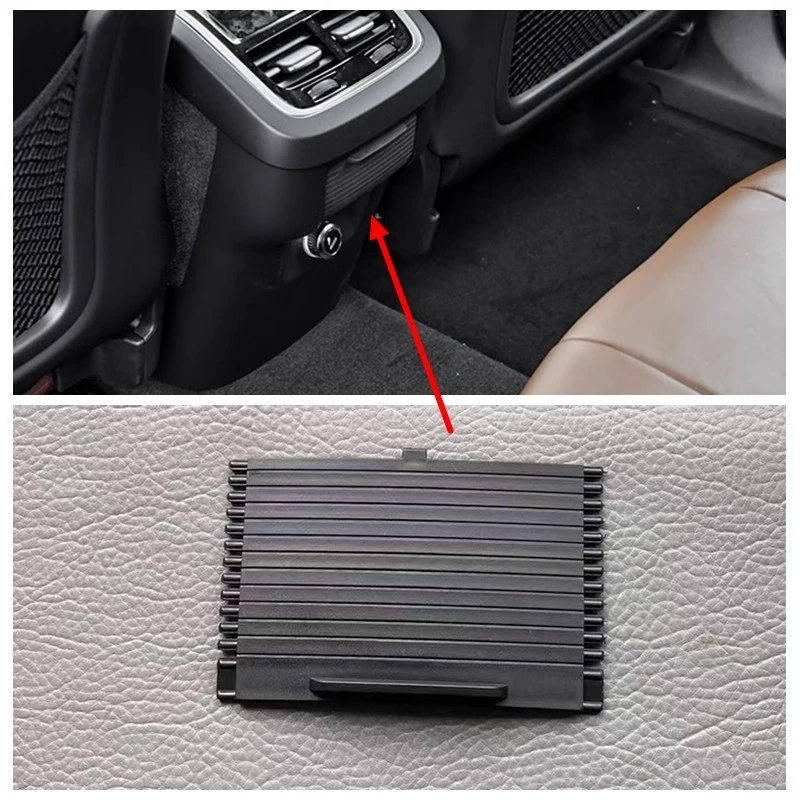 适用于沃尔沃 新款 XC60 XC90 扶手箱 后出风口 220V后盖 卷帘 盖