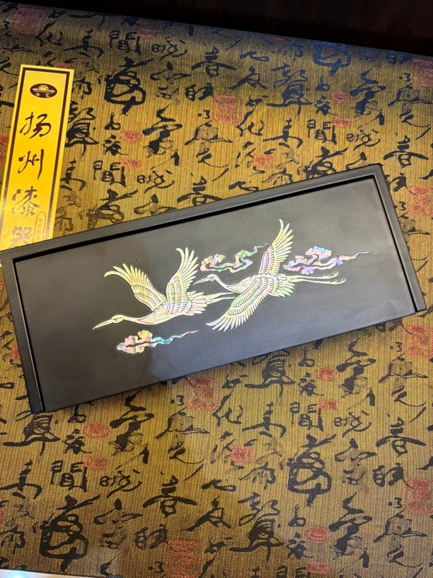 【高雅仙鹤】哑光螺钿首饰盒珠宝盒笔盒工艺品