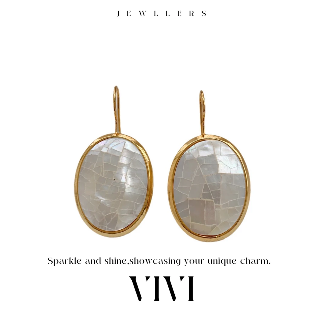 铜合金合成锆石耳饰 外贸高品轻奢气质耳饰E6378