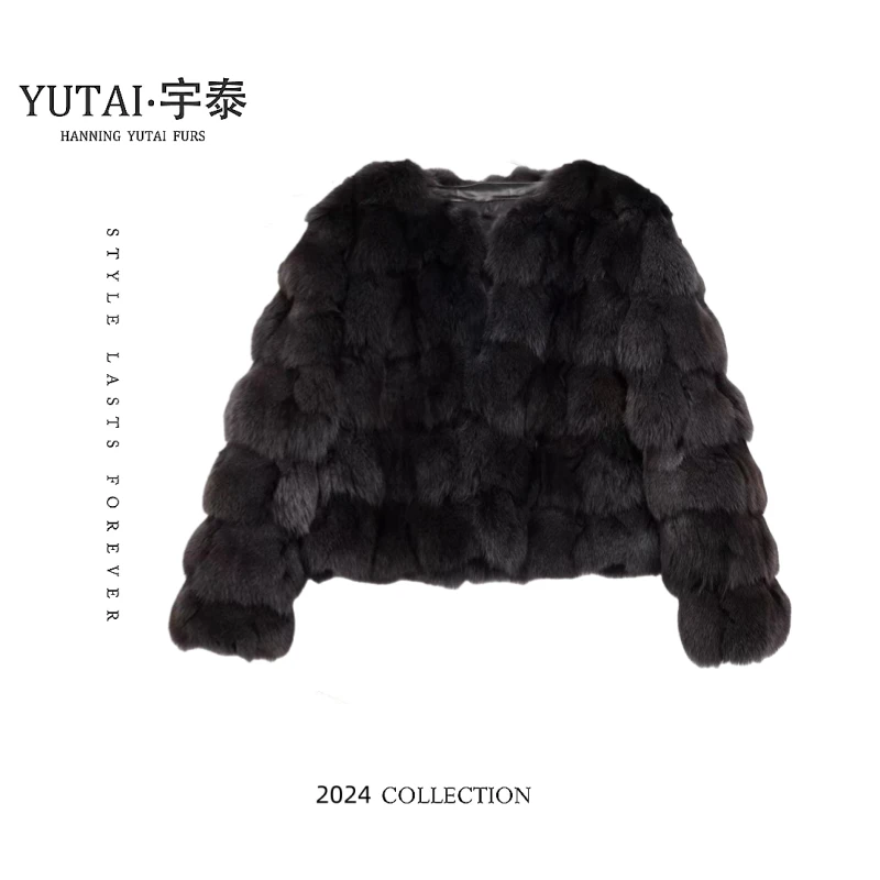 【文琪专属】冬季新款气质名媛毛毛短外套YT 2699