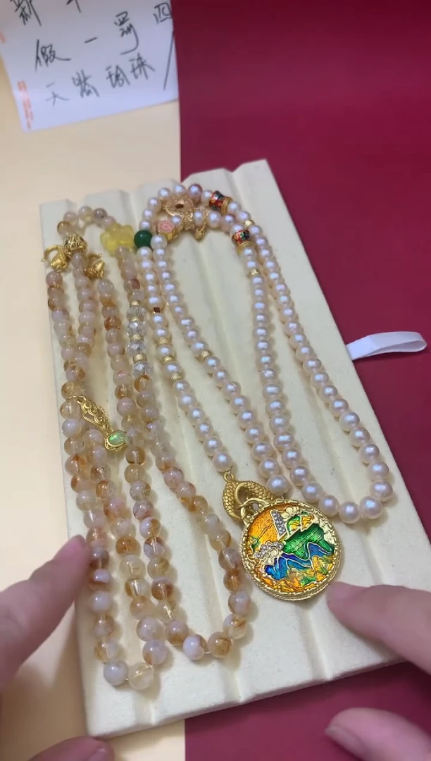 【闪购商品】淡水珍珠颈饰未镶嵌套装