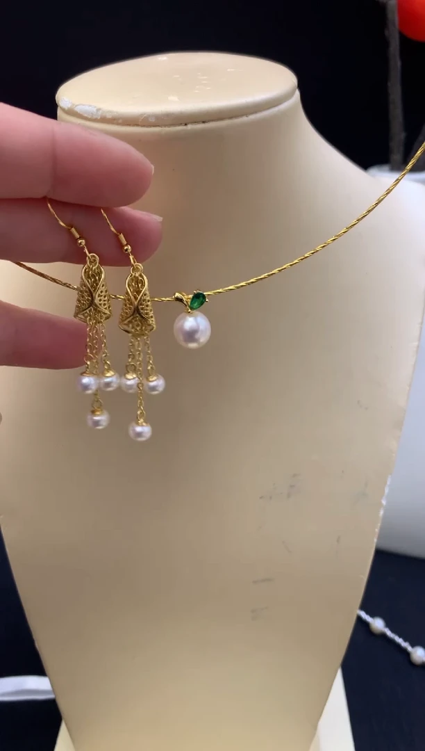 【闪购商品】淡水珍珠颈饰未镶嵌套装