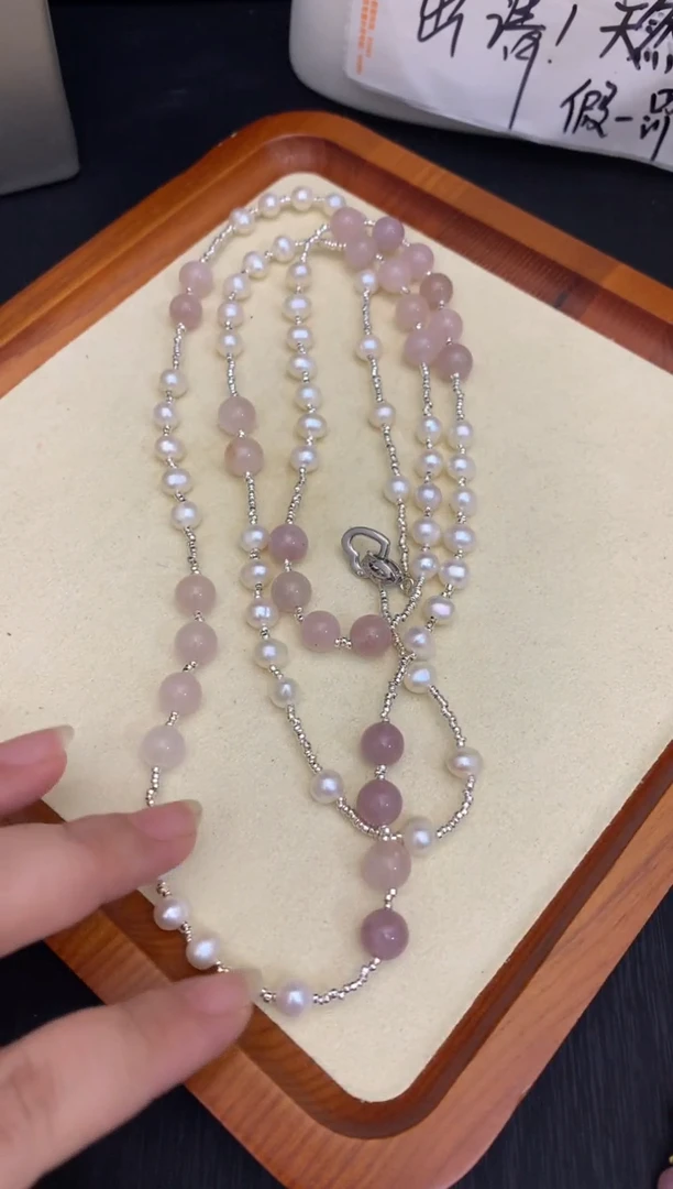 【闪购商品】淡水珍珠颈饰未镶嵌毛衣链