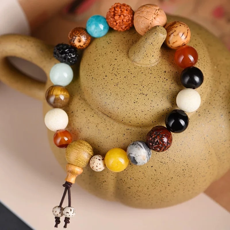 非金属木质手链 十八籽手串