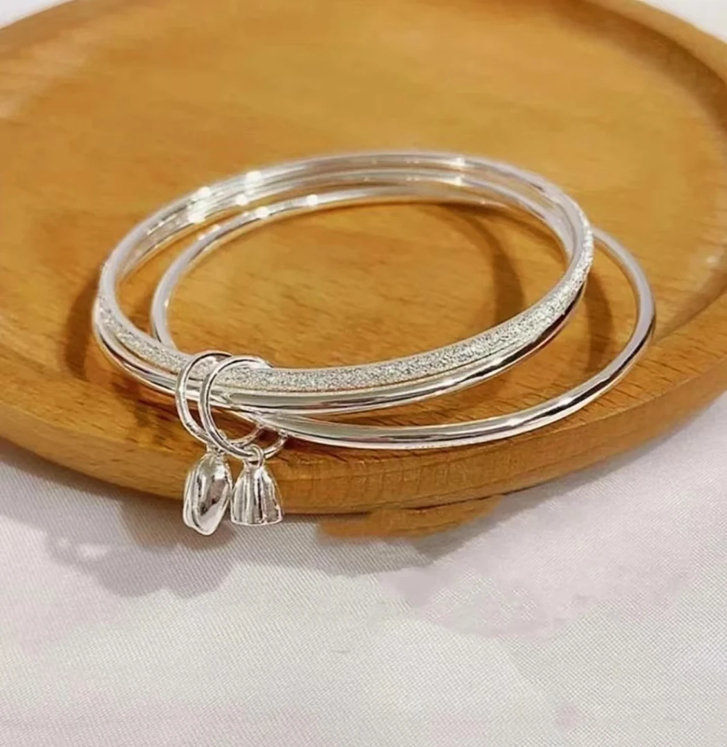 足银银制品 足银 三生三世手镯。