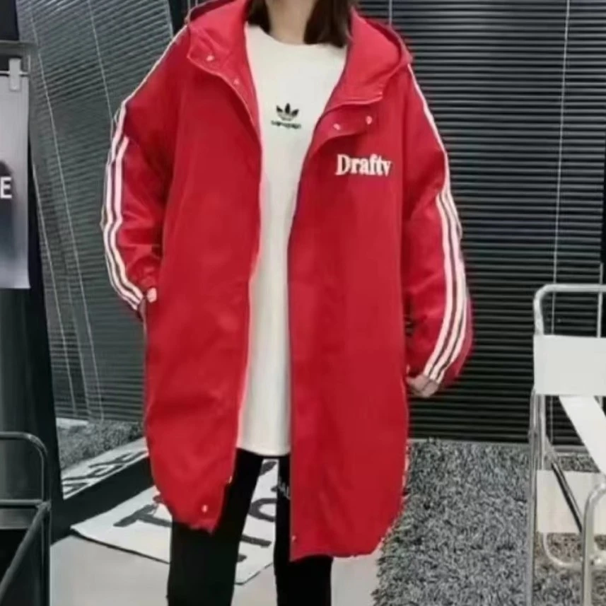 秋冬大码宽松休闲百搭连帽加棉外套