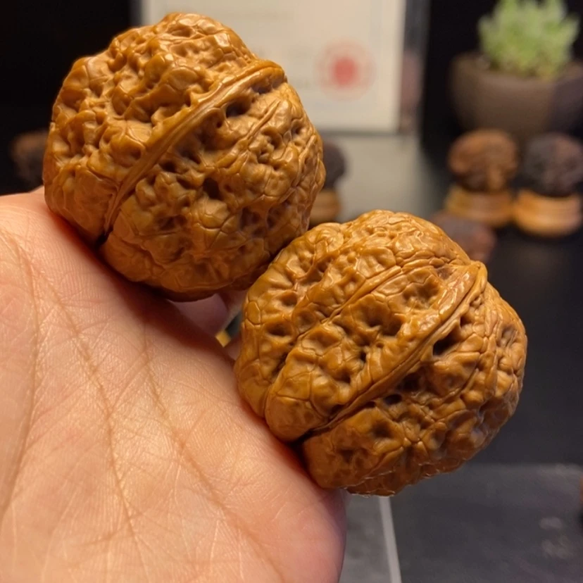 【闪购商品】文玩核桃把件知***樂L九五玄包41