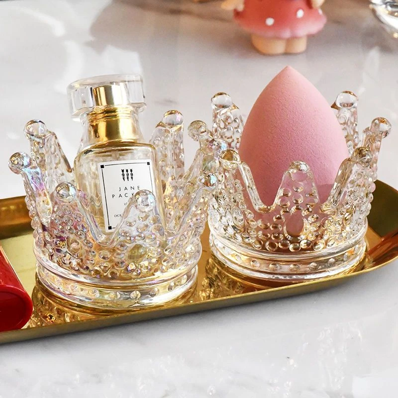 美妆蛋收纳架玻璃收纳海绵彩妆蛋架粉扑晾晒架首饰展示架收纳盒