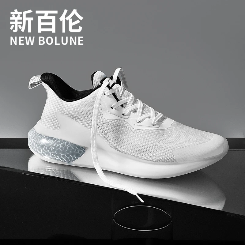 NEW BOLUNE/新百伦跑步鞋男鞋夏季透气休闲运动鞋百搭网面小白鞋