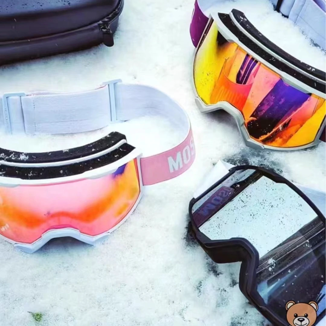 MOSCHINO滑雪镜护目镜磁吸镜片防雾登山雪山户外男女同款