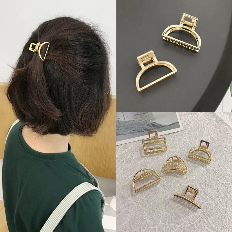 迷你小号!冷淡风金属抓夹后脑勺刘海夹子韩国ins网红小抓夹气质