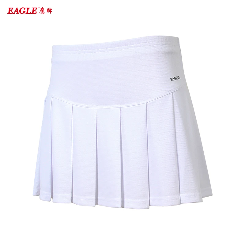 鹰牌夏季运动透气百褶短裙功能性面料羽毛球网球裙A字显瘦打底裤