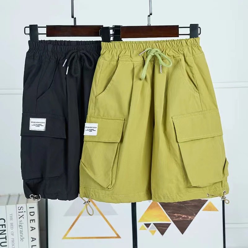 男童工装短裤夏季薄款2025新款男孩潮夏装中大童儿童休闲裤五分裤