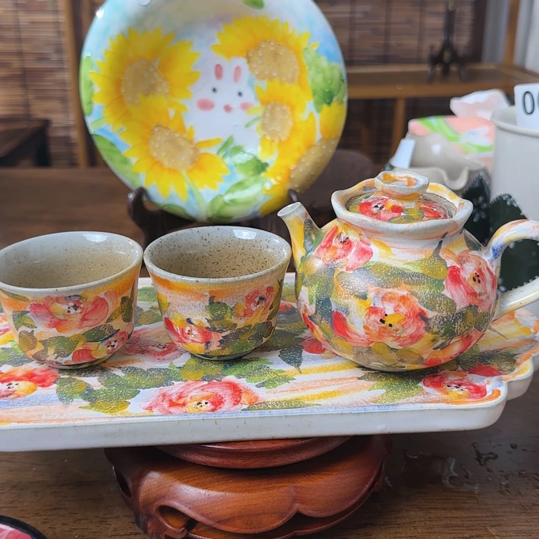 【闪购商品】瓷杯K****u油画套装
