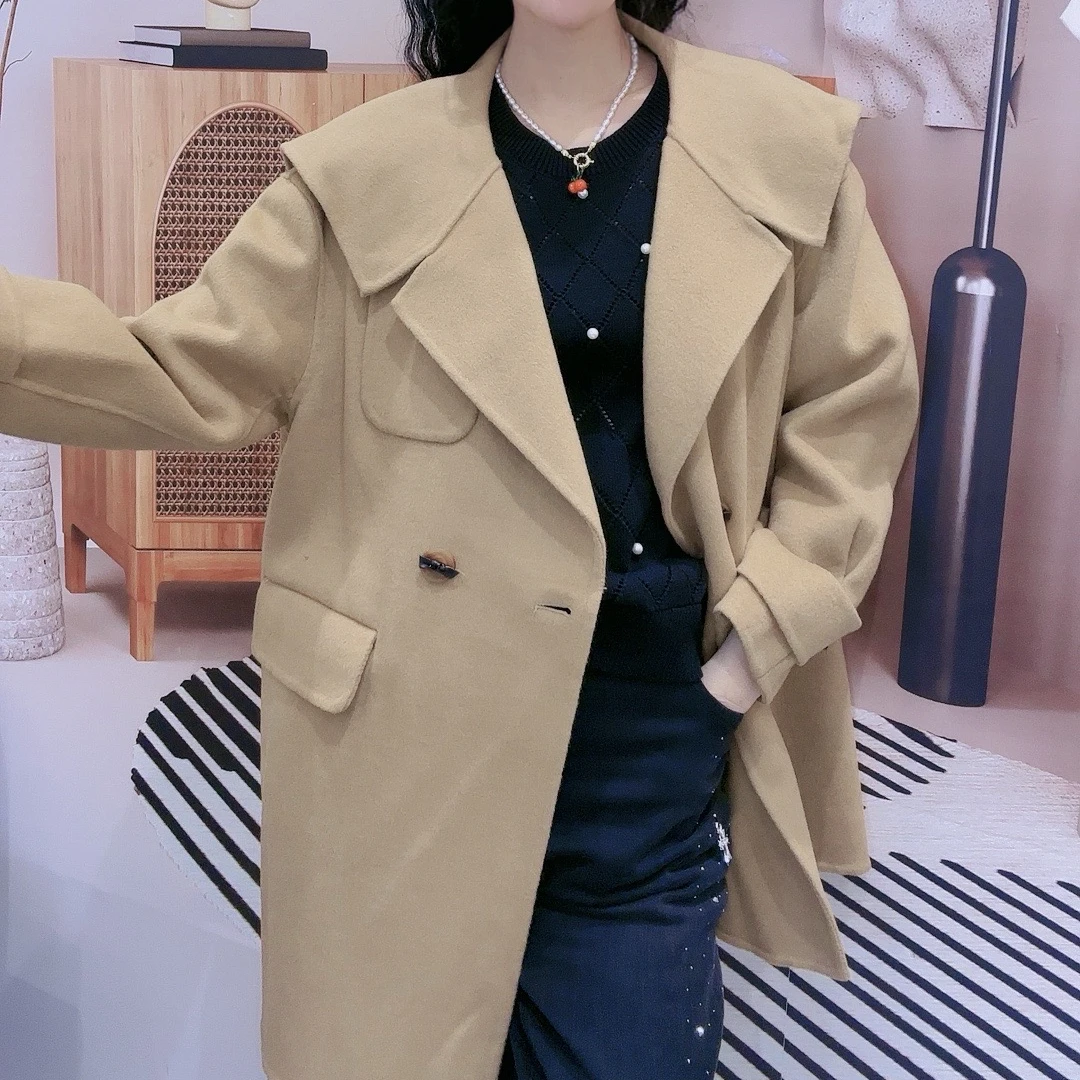 M34G006慕之淇双面呢全羊毛大衣