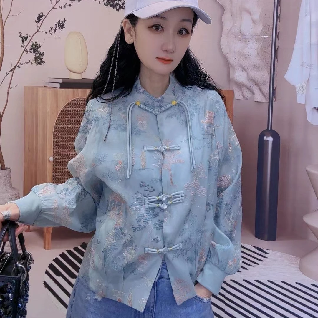 M41I044慕之淇气质国风重工刺绣时尚外套