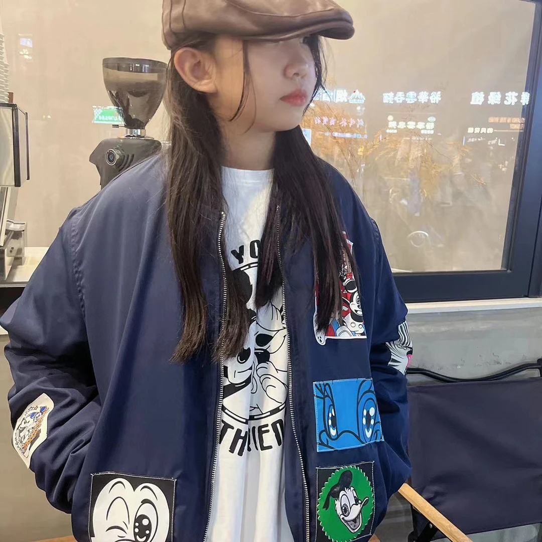 女童棒球服外套秋冬款2023新款洋气儿童棉服冬装加厚夹棉上衣冬季
