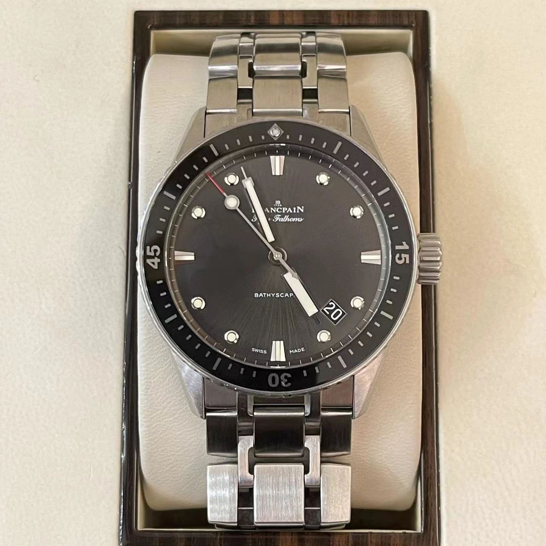 95新 宝珀 5000五十噚/自动机械/43mm/16年保卡/拆单