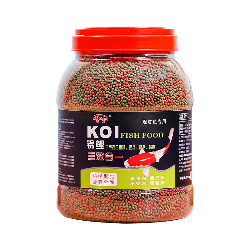 不浑水鱼食金鱼锦鲤通用型鱼食金鱼鹦鹉鱼罗汉鱼观赏鱼增体鱼食