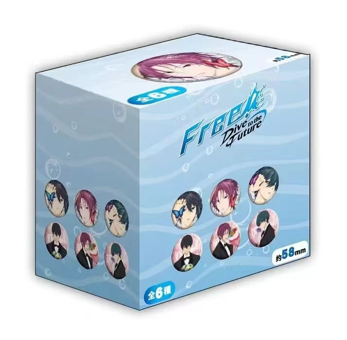 【拆包】漫序-《Free!男子游泳部》蝴蝶西装吧唧冰箱贴盲盒(代拆)
