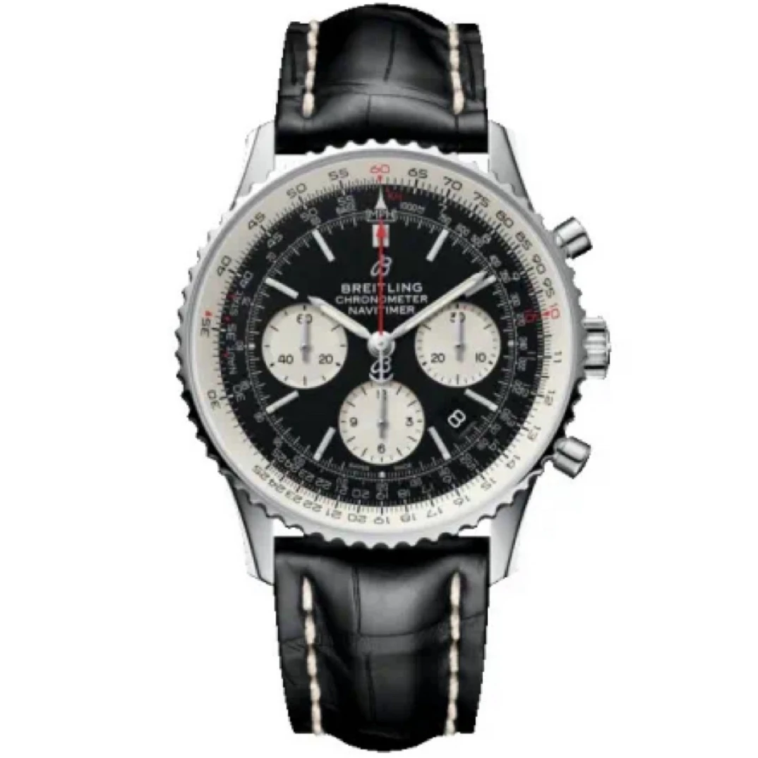 99新 BREITLING/百年灵 航空计时/熊猫盘/全套/43mm/01型自产机芯