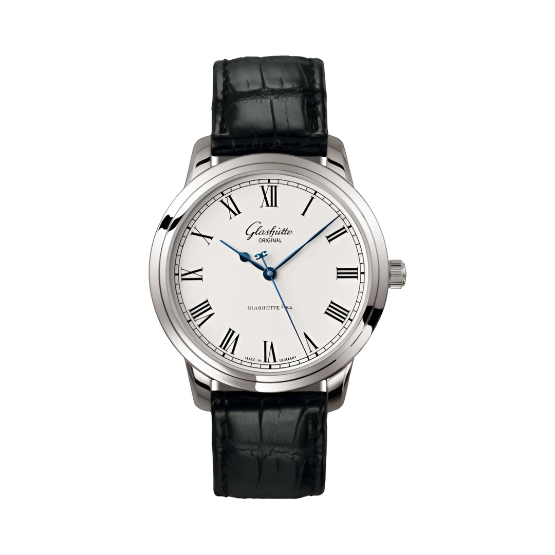 99新 Glashutte/格拉苏蒂 议员腕表/大三针/有卡/自动机械///