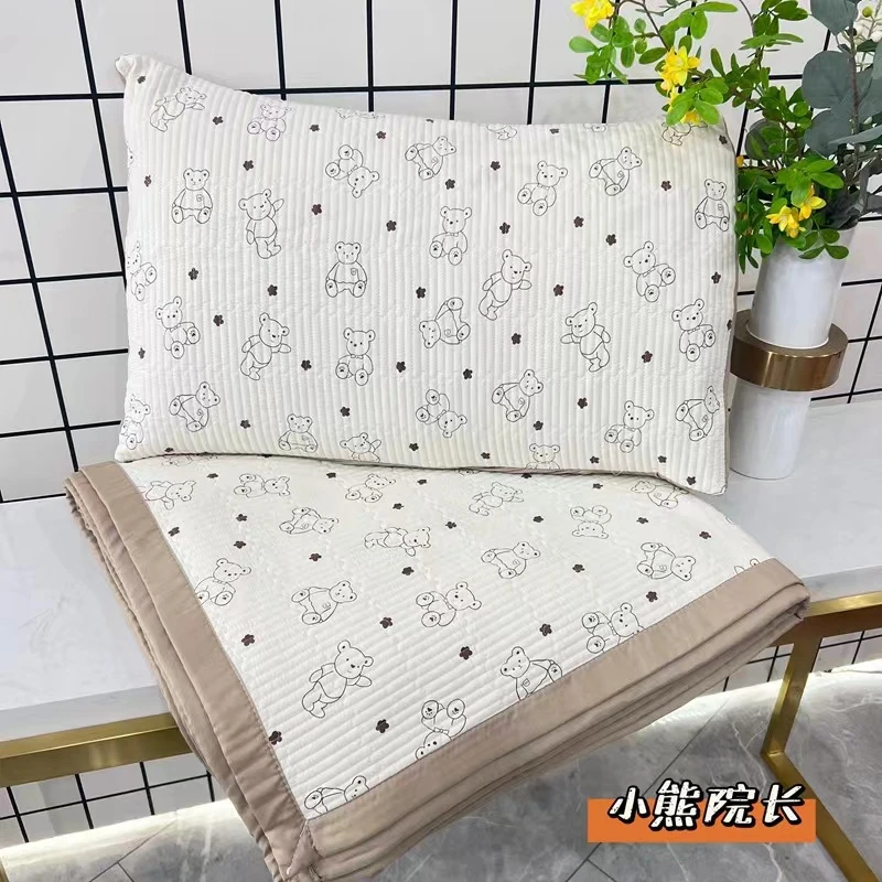 【150*200尺寸】A类有氧双层纱水洗 棉床盖可机洗防滑不跑床