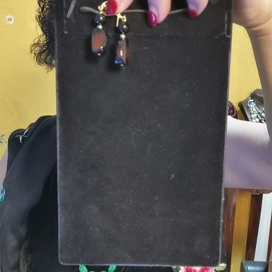 玛瑙/玉髓耳钉合金