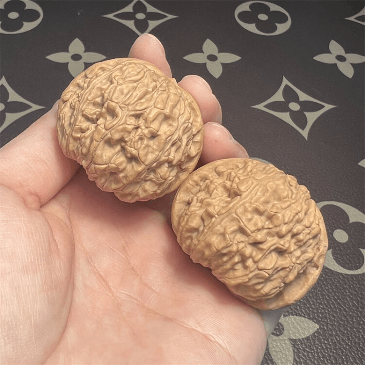 山中玉文玩核桃40白狮子T0014一物一图实拍边40-40肚39-39高32-32
