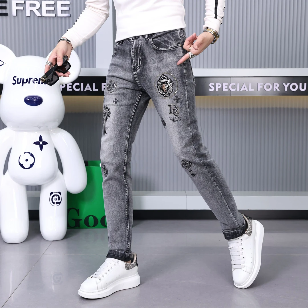 男装欧货牛仔裤潮流时尚百搭秋季男士韩版牛仔513