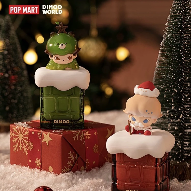 【拆盒】DIMOO 雪人的来信系列香氛蜡烛盲盒圣诞礼物