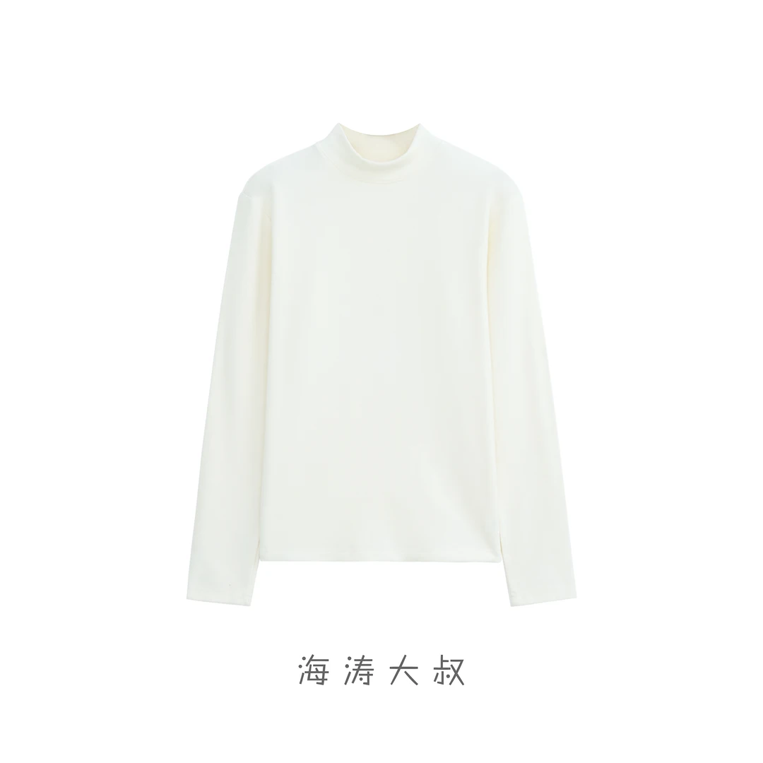 【海涛大叔】480g膨体依翡丝女款半高领打底衫 GSJ059