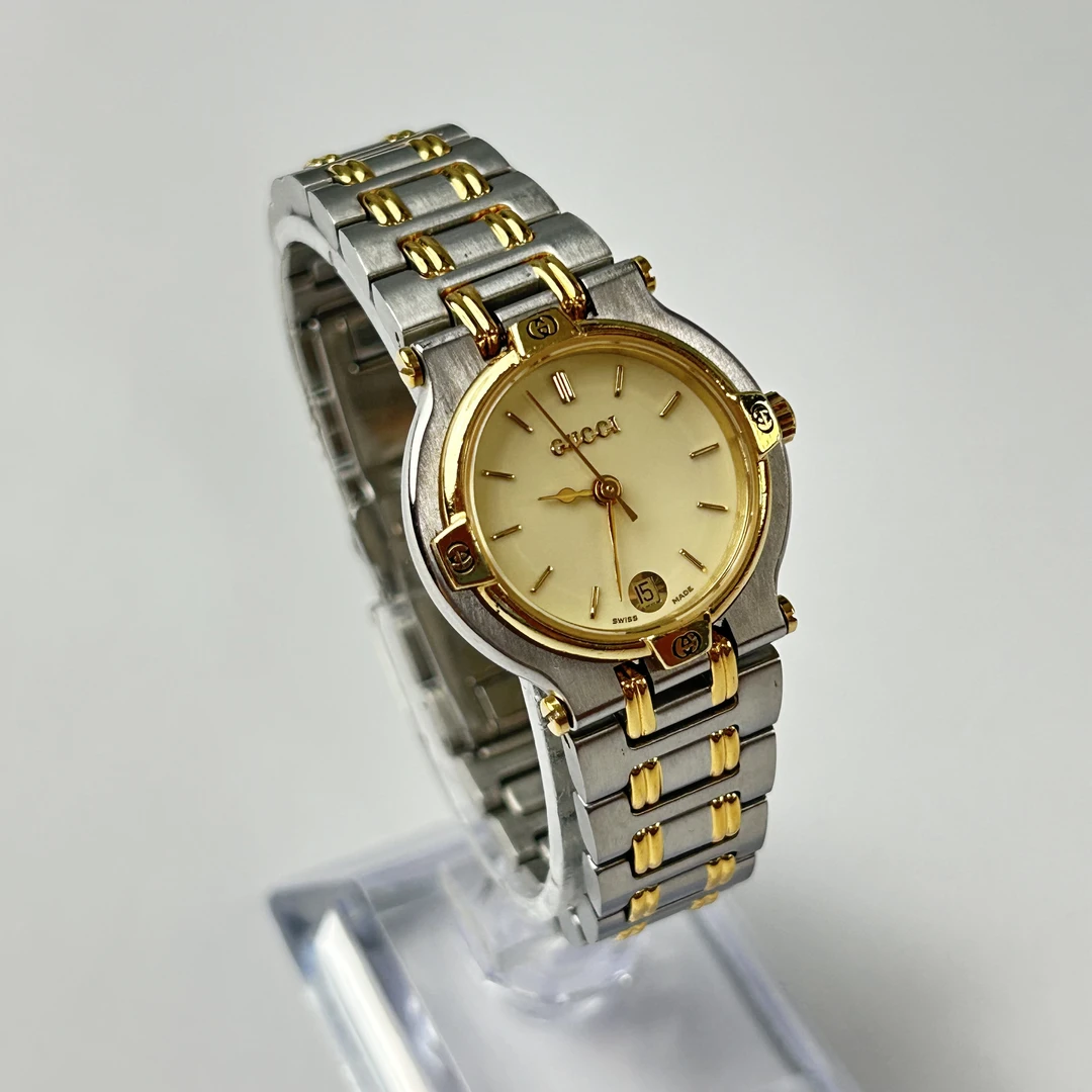 95新 GUCCI/古驰 古驰C/D1880/石英女表/表径25mm原装经典