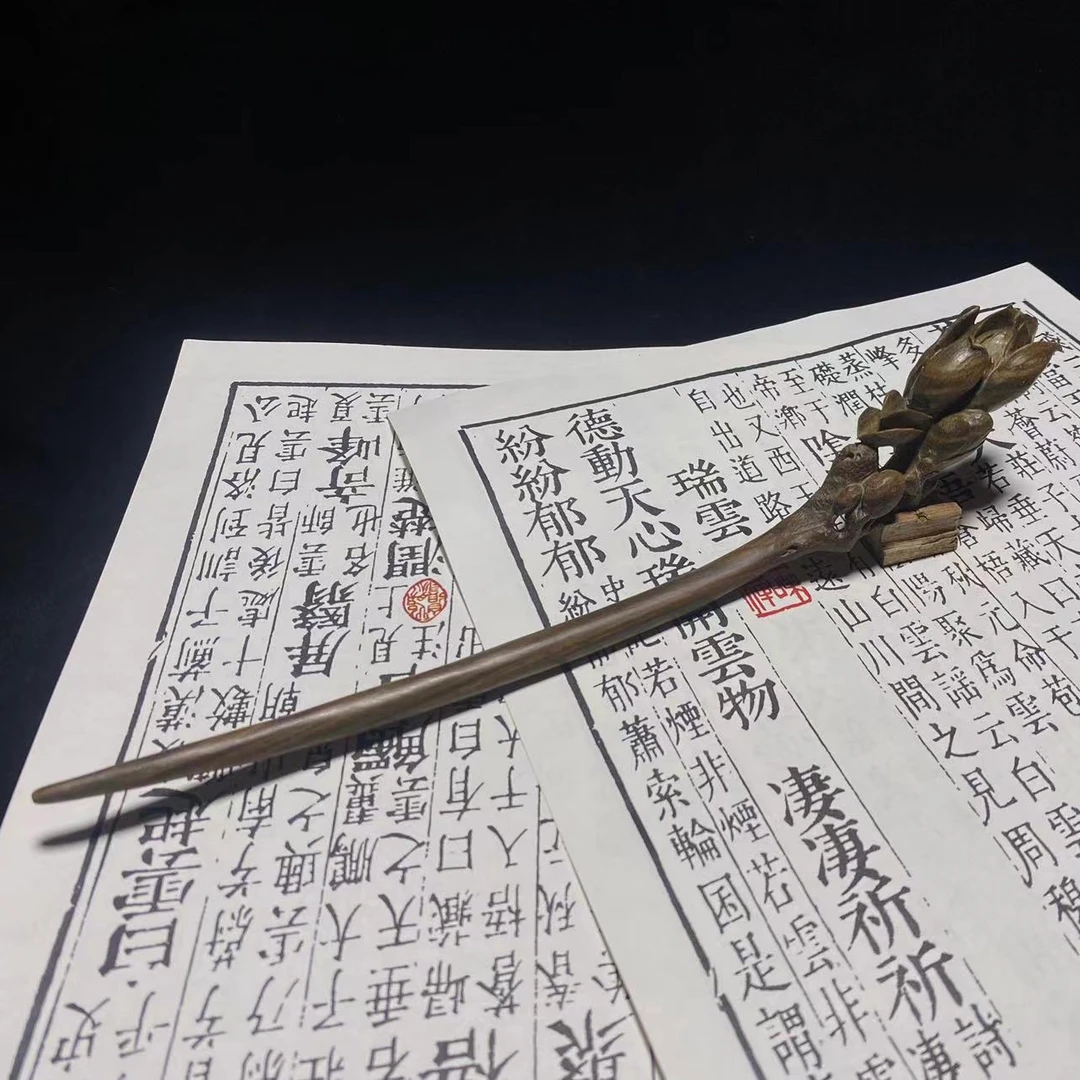 根雕  浔木空间《美若仙》发簪