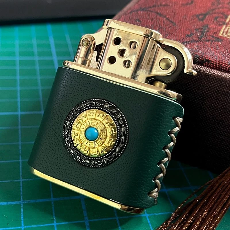 手工黄铜煤油打火机创意防风