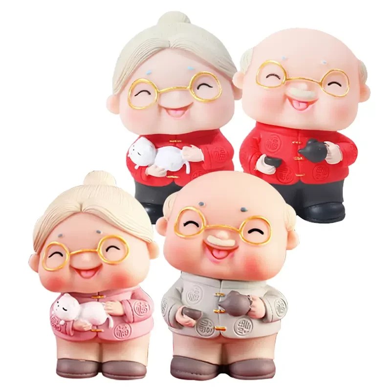 寿公寿婆生日寿桃寿星公婆爷爷奶奶老人过寿烘焙插件蛋糕装饰摆件