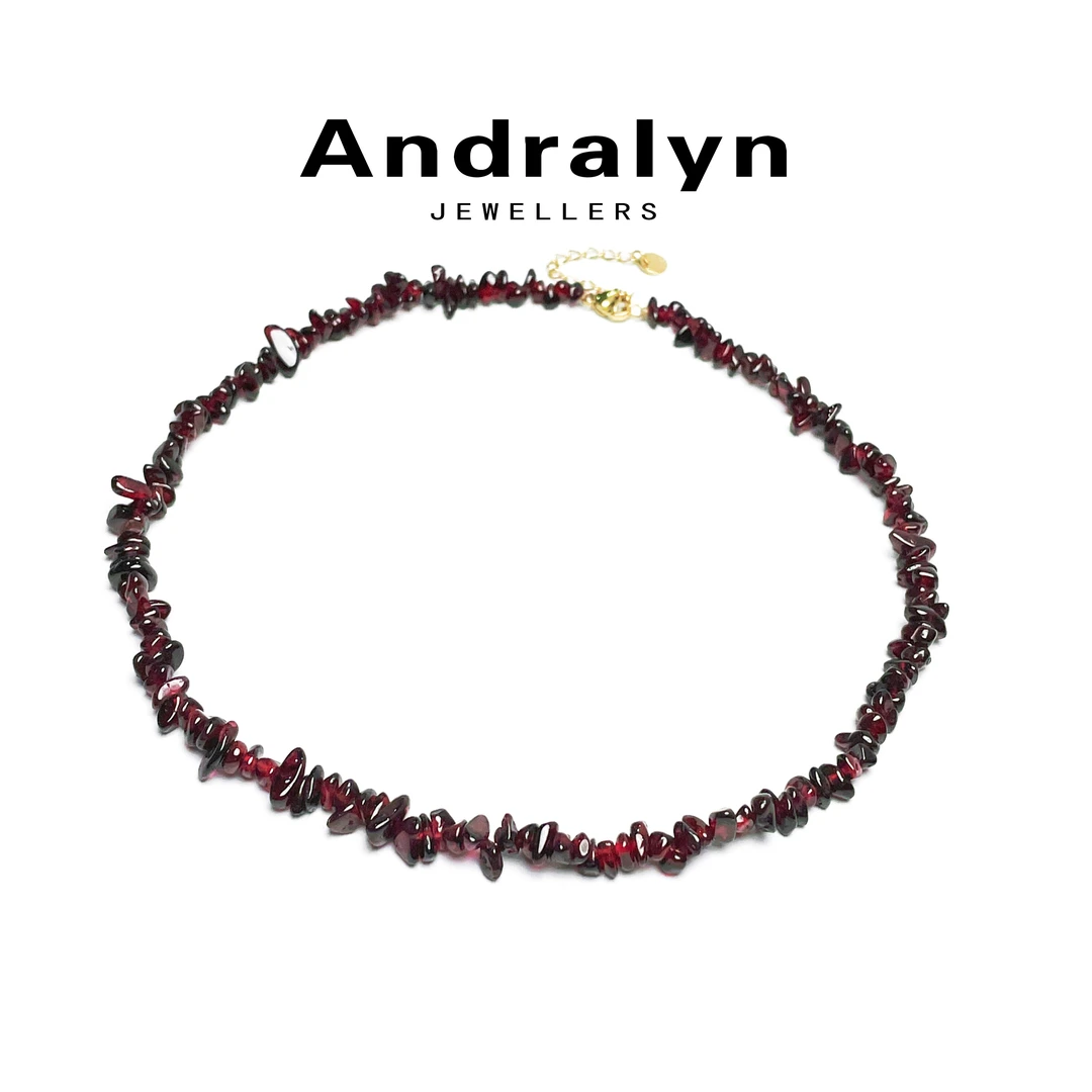 非金属项链 红石榴不规则珠珠项链轻奢时尚2561