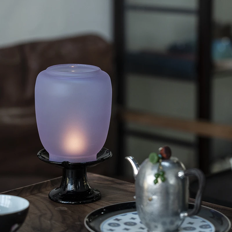 BG0006 BG0007 天久·紫气东来烛台 琉璃烛台琥珀色紫色