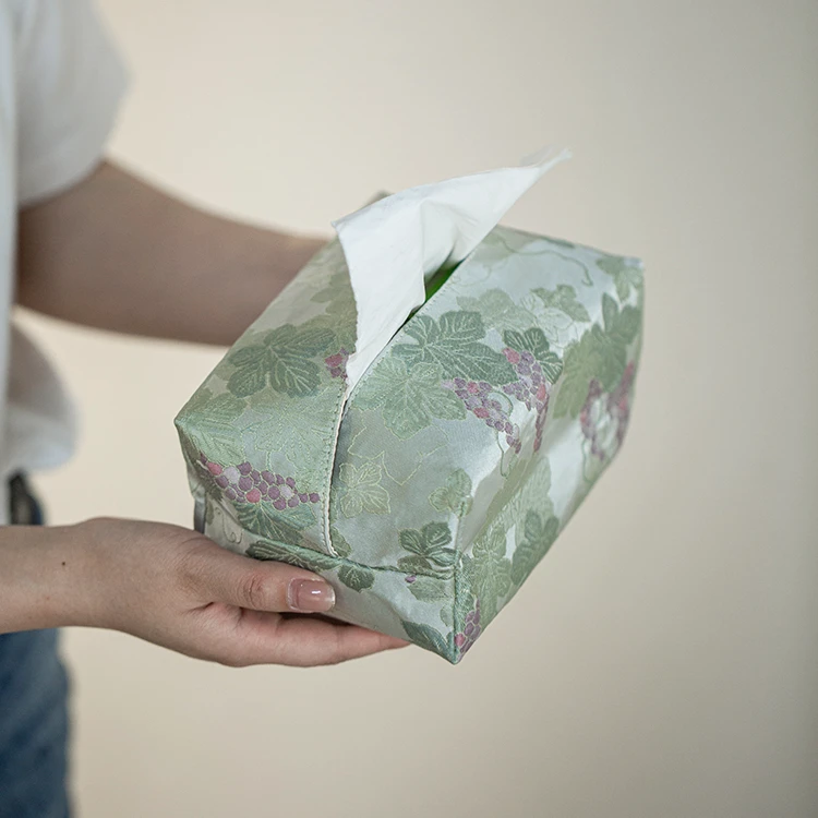 YCQ00039葡萄织锦纸巾茶具盒