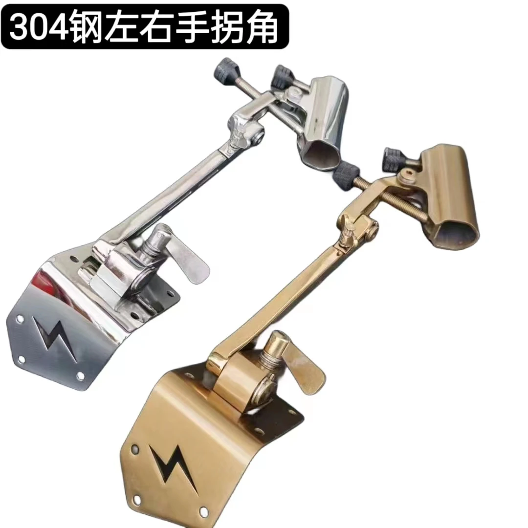 2024特价新款304加厚不锈钢配件全套直角斜角万向拐角炮台架
