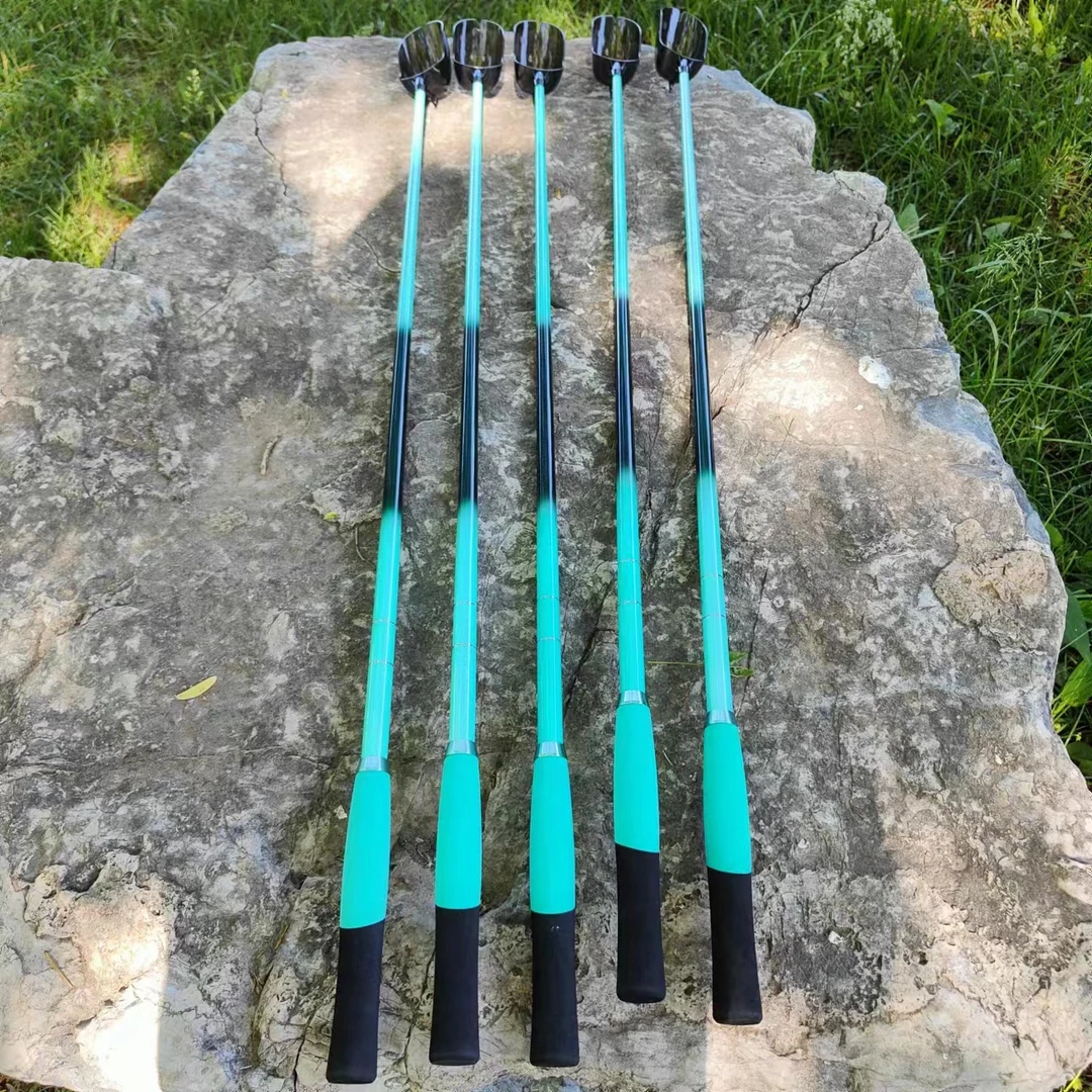 浮水一体碳素杆打窝勺1米超长超硬超轻定位远投抛饵勺渔具用品