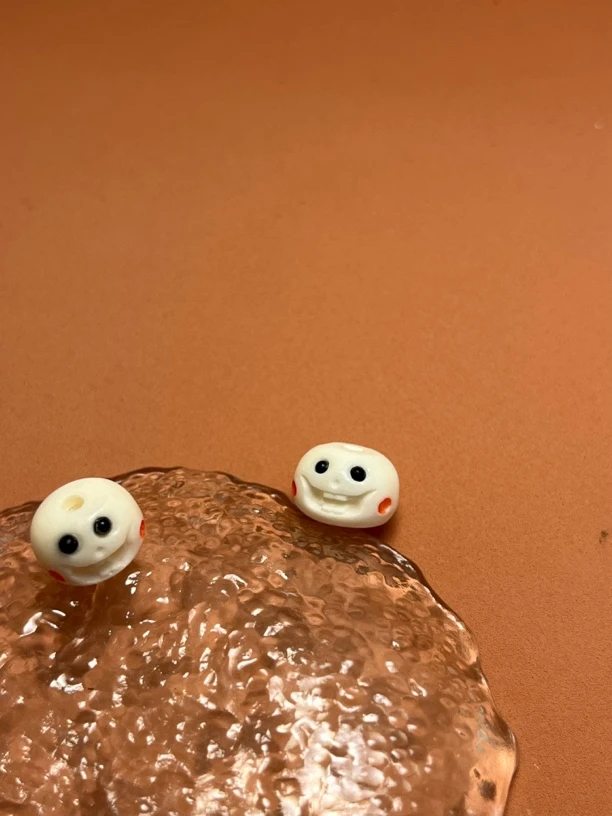 创意手工DIY根付馒头阿呆文玩串珠配饰配件