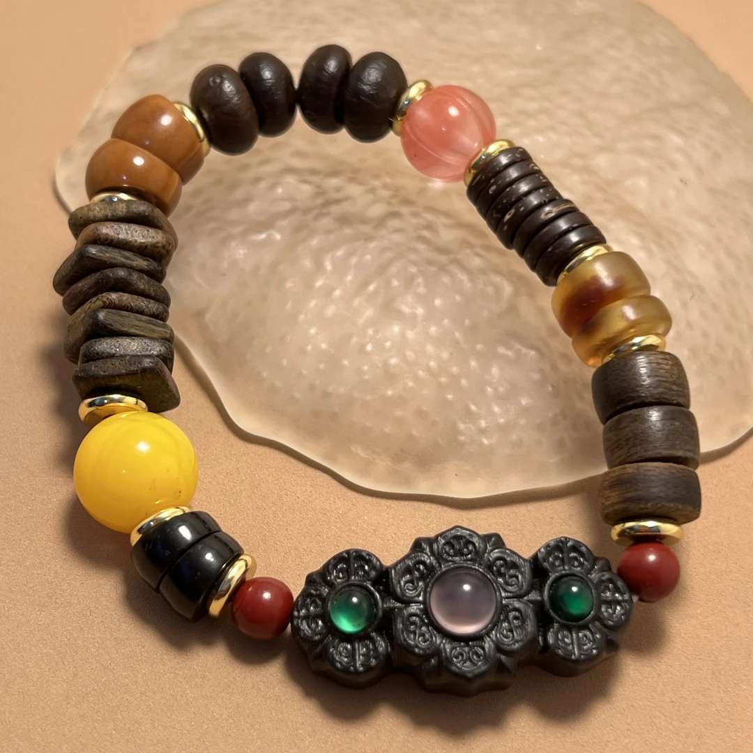 创意手工DIY宫廷风药片文玩多宝配饰串珠