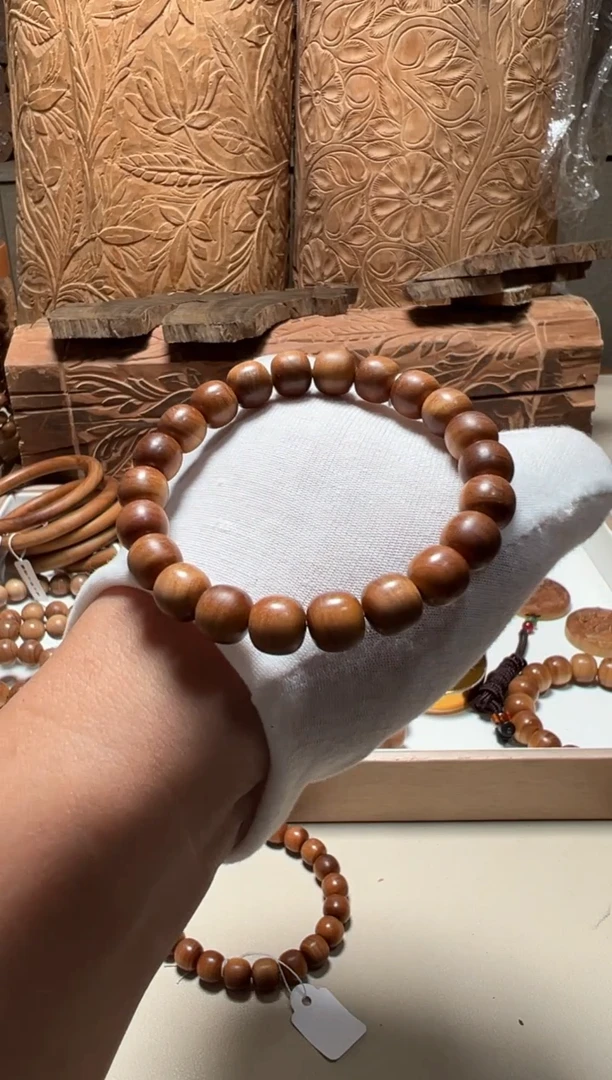 【闪购商品】檀香木手串/手链沉水8.5/9横纹黑肉焦糖奶香
