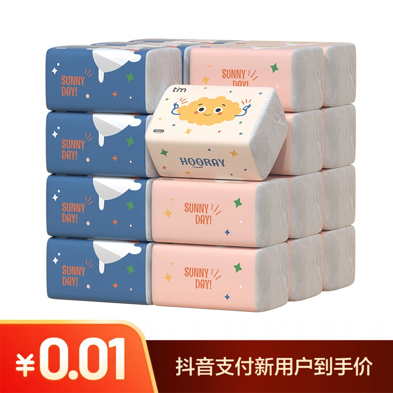 【抖音支付新客专享】糖糖妈咪抽纸100抽*6包面巾纸家用卫生纸抽L
