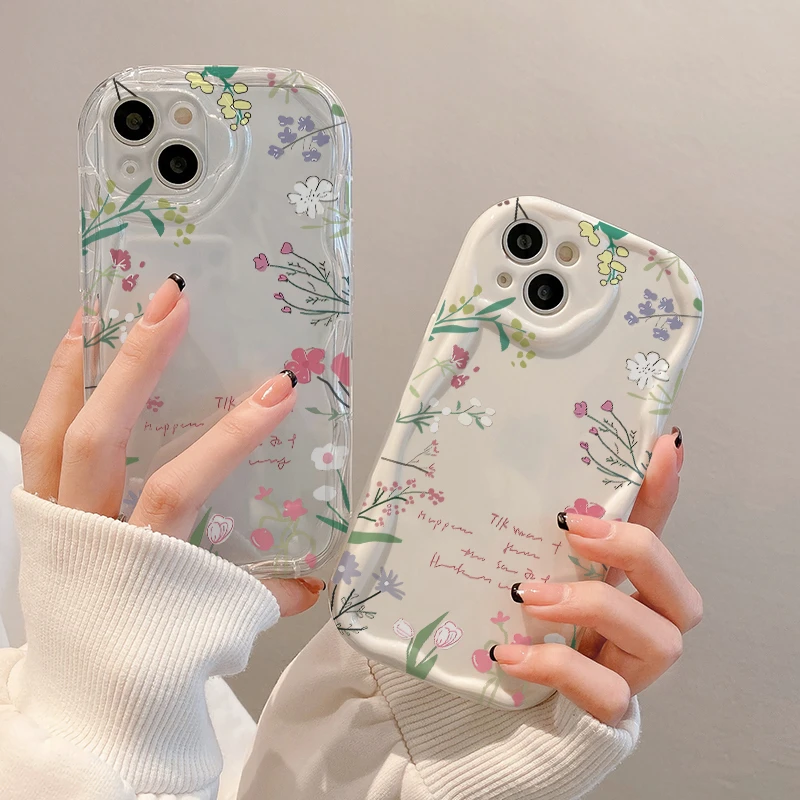 满屏花朵苹果15Plus手机壳13软壳iPhone14Pro/6/12防摔xs/xr/8p/7