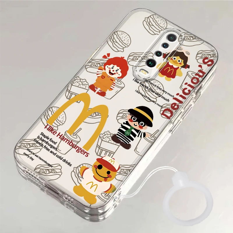 壳学馆M记小丑适用红米K30PRO手机壳透明新款K30S至尊软卡通全包