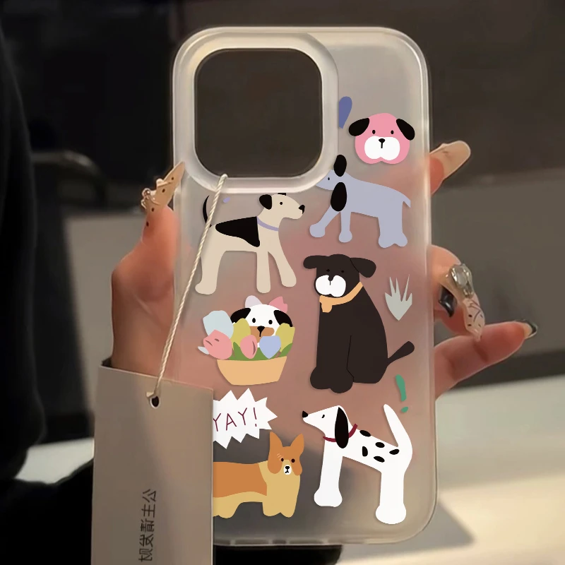 壳玛仕插画狗狗适用iphone15苹果14/13promax手机壳11x软壳6s/7/8